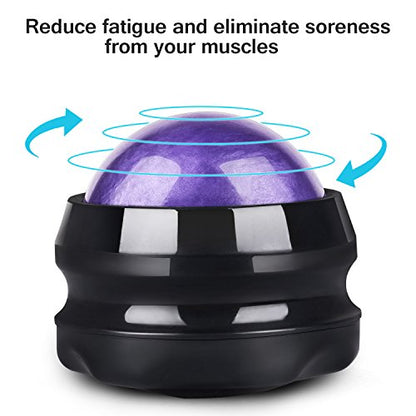 Solacium Manual Massage Roller Ball - Massager and Therapy Tool for Sore Muscles, Shoulders, Arms, Neck, Back, Feet, Body, Deep Tissue, Stiffness, Joint Pain, Stress Relief