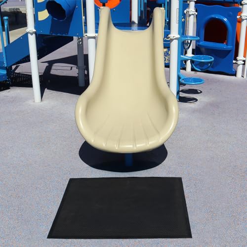 Rubber-Cal Playground Slide Landing Mat - 36" x 48"