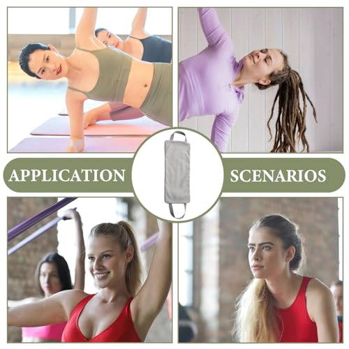 GANAZONO Canvas Weight Training Sandbag for Yoga and Fitness Adjustable Resistance Multi-Function Exercise Bag with Handles for Arm and Leg Workouts Suitable for Home and Gym