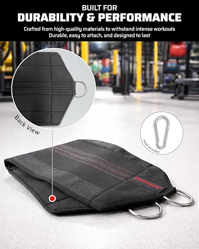 THEFITGUY Squat Knee Attachment for Cable Machine, Resistance Band & Smart Gym | Supports Deep Split Squats | Promotes Knee Strength, Ankle Mobility & Joint Stability | Home & Commercial Gym Accessory