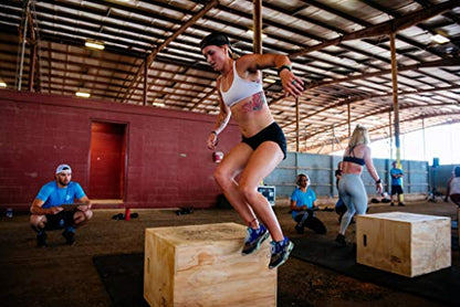 OneFitWonder Multi-Sided Plyometric Box (Large or Small) for Endurance Training, Jump Box - size: 20"x24"x30" (Large)