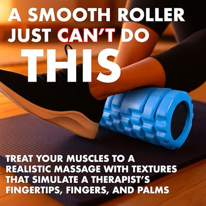 321 Strong Foam Roller - Medium Density Deep Tissue Massager for Muscle Massage and Myofascial Trigger Point Release, with 4K eBook - color: Sunrise