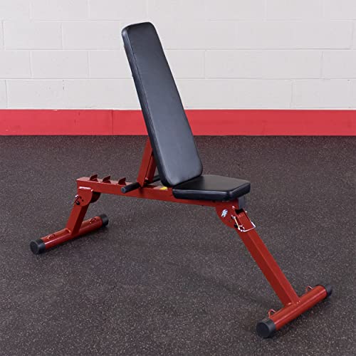 Best Fitness (BFFIDPL10) Flat Adjustable Weight Bench with Preacher Curl, Leg Extension, Leg Curl Attachment for Home Gym, Foldable Incline Weightlifting Workout Bench, Strength Training Equipment - color: Bench