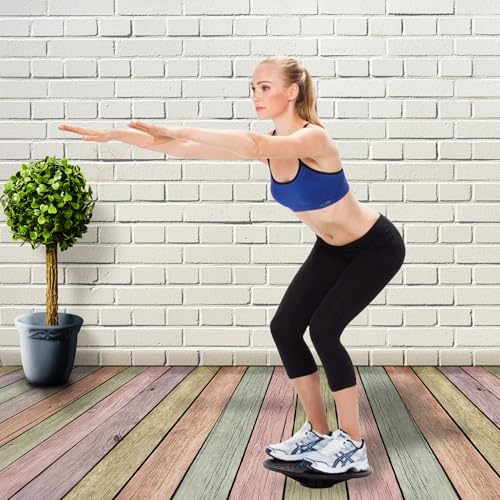 Balance Board Disc Wobble Board – Physical Therapy Stability Trainer, Lightweight Core Balance Disc (1 lb) Supports Up to 300 lbs, Non-Slip Round Balance Board for Core Workout, Rehab, Standing Desk Fitness