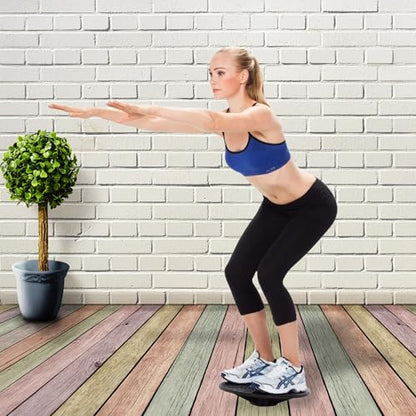 Balance Board Disc Wobble Board – Physical Therapy Stability Trainer, Lightweight Core Balance Disc (1 lb) Supports Up to 300 lbs, Non-Slip Round Balance Board for Core Workout, Rehab, Standing Desk Fitness