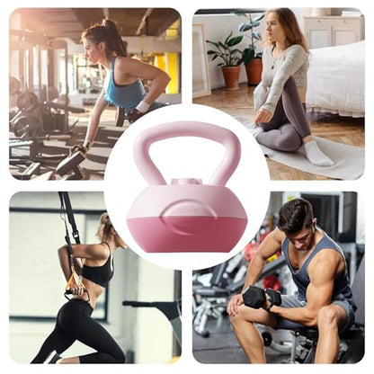 Kettle Bell - Grip Strength Adjustable Weight Tool, Soft Kettlebell | Coated Training Equipment, Ergonomic Handle, Compact Fitness Gear | Home Workouts Muscle Building Conditioning Men Women - color: 4kg