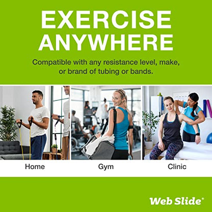 Web Slide-Standard Web Anchor Strap - 12 Pack - Physical Rehab Accessory for Clinic, Home, or Gym