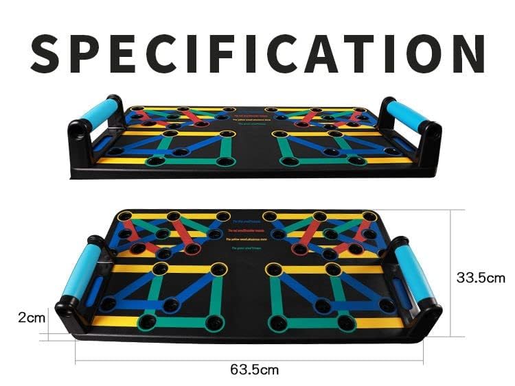 Pushup Board 25 in 1 | Perfect Push Up Board | Push Up Bar Handles | Multi-Functional Pushup Board Fitness Floor | Strength Training Equipment | Home Workout Equipment | Perfect Choice for Daily Gifts