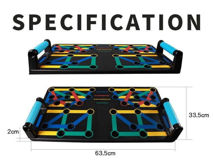 Pushup Board 25 in 1 | Perfect Push Up Board | Push Up Bar Handles | Multi-Functional Pushup Board Fitness Floor | Strength Training Equipment | Home Workout Equipment | Perfect Choice for Daily Gifts
