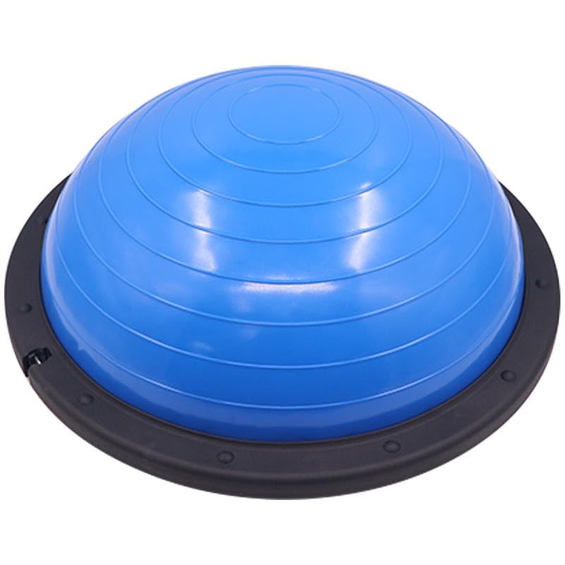 Balance Ball Trainer with Resistance Bands and Foot Pump, Inflatable Yoga Ball for Home Gym Workouts, 23 Inch Exercise Half Ball for Balance Training Core Strength Fitness More, 330lb Cap