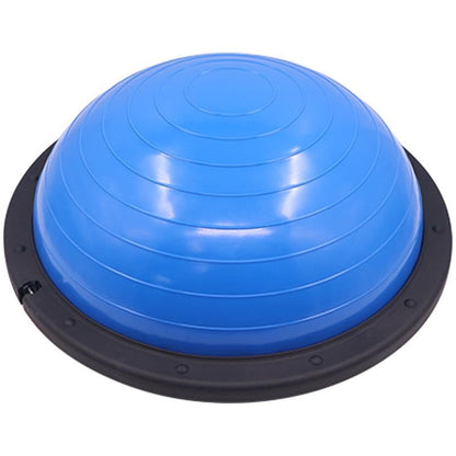 Balance Ball Trainer with Resistance Bands and Foot Pump, Inflatable Yoga Ball for Home Gym Workouts, 23 Inch Exercise Half Ball for Balance Training Core Strength Fitness More, 330lb Cap