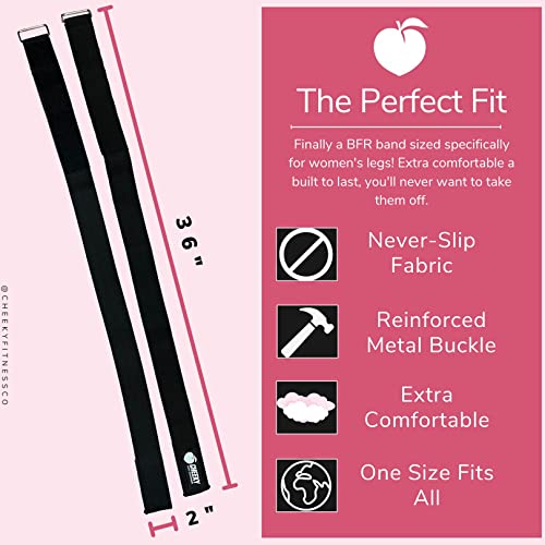 BFR Booty Bands for Women - Blood Flow Occlusion Straps for Butt and Legs Restriction Glute Training