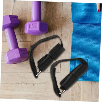 Kisangel Adjustable Dumbbell Ankle Straps Soft Padding for Weight Training 1 Pair Ankle Weights for Leg Extensions and Curls Compatible Dumbbells and Fitness Equipment