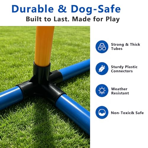 2-Pack Adjustable Dog Agility Hurdles for Small & Medium Dogs - color: SLV-Hurdle 2