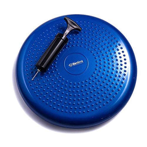 Wobble Cushion Balance Disc - Wobble Disc & Wiggle Seat, Balance Pads for Physical Therapy, Wobble Disk, Sensory Room Equipment - Wobble Seat - color: Blue