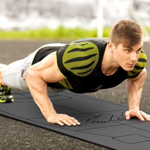 JellyArch Surf Mat for Pop-up Practice Surfing Balance Training 72" x 27" Extra Large Multi-purpose Foldable Rubber Yoga Mat Non Slip with Bag for Women Men Surfing Gifts Pilates Fitness - color: Black