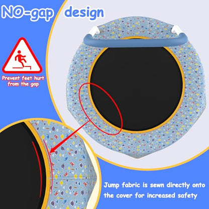 36" Kids Trampoline with Handle, Indoor Mini Trampoline for Kids, Toddlers Small Rebounder Fitness Trampoline for Indoor and Outdoor Use