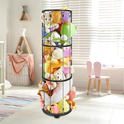 3 Layer Vertical Wall Mount Ball Storage Rack, Garage Basketball Holder