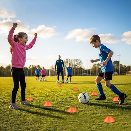 30 Pack Mini Soccer Cones–Mini Disc Cones for Agility Training,Soccer,Football,Sports Drills,Field Markers,Cones Sports Equipment,Portable Stackable Mini Cones with Carry Bag