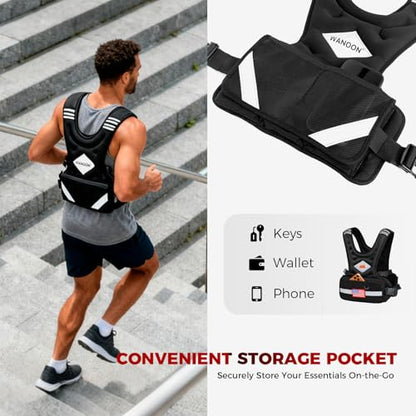Weighted Vest Woman & Men, 6-10lb/8-20lb/8-30lb Adjustable weighted Vest With Pockets & Reflective Strips for Walking, Running, Hiking,Rucking, Workout, Strength Training - size: 6-10LB