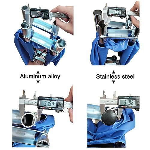 Portable Folding Stretcher - Aluminum Alloy Spine Board for Emerncy Use, Hospitals, Clinics, Home Care & Sports - Stainless Steel, 200x53cm - color: Aluminum Alloy