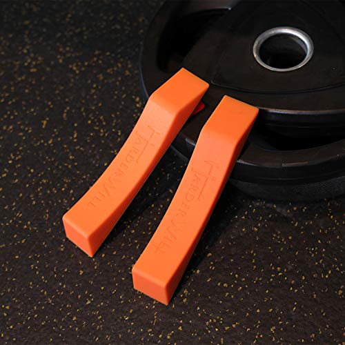 Deadlift Jack Alternative (1 Pair) Easy to Load and Unload Weight Plates, Perfect for Deadlift, Crossfit, Powerlifting, Weightlifting, Home Gym for Your Gym Bag - color: A: Orange