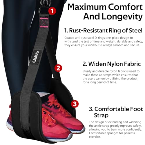 Pull Up Assistance Bands Set, Heavy Duty Adjustable Pull Up Assist Band with Feet Rest, Strength Training Bands for Home Gym Fitness, Pull-Up Bar, Calisthenics and Body Stretching