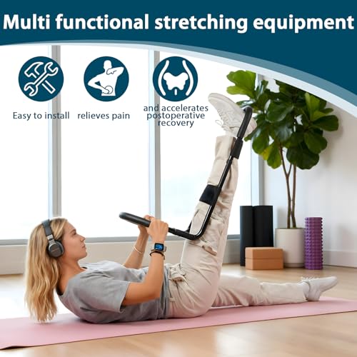 Hamstring Stretcher, Knee Extension Device, Adjustable Lower Back Stretcher, Calf Stretcher, Leg Stretcher and Hip Stretcher for Knee Pain Relief