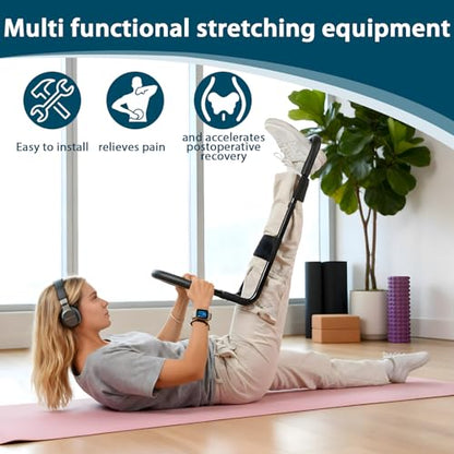 Hamstring Stretcher, Knee Extension Device, Adjustable Lower Back Stretcher, Calf Stretcher, Leg Stretcher and Hip Stretcher for Knee Pain Relief