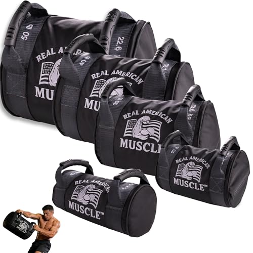 Weighted Sandbag – Compact 12” Design for Explosive Kettlebell-Style Training – Heavy Duty Strength & Conditioning Bag