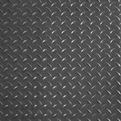 VEVOR Rubber Flooring Roll, 4 x 15 ft SBR Diamond-Plate Rubber Mat, 3mm Thickened, Easy to Clean, Customizable Size, Non-Slip Floor Protector Mat for Under Cars, Garage, Warehouse, Industry Gym, Black - size: 182.1"L x 48.7"W x 0.1"Th