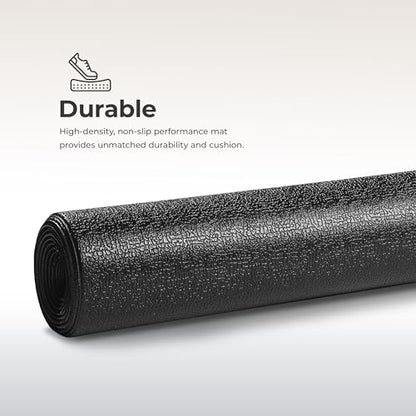 Sunny Health & Fitness Equipment Mats, Home Gym Floor Protection, 4 Sizes - style: Medium 79”