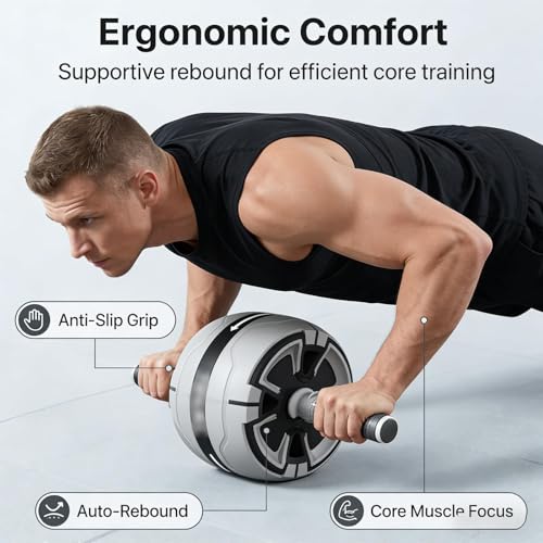 auto rebound ab roller intelligent brake ab wheel adjustable distance ab roller 70cm 100cm 150cm core trainer abs obliques home gym anti slip removable handle ergonomic grip progressive ab wheel compact abdominal roller beginner advanced core workout equi