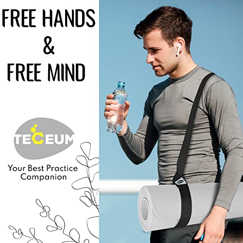 Yoga Mat Strap – 30+ Colors – Adjustable Mat Holder Sling Carrier for All Mats [Mat Not Included]