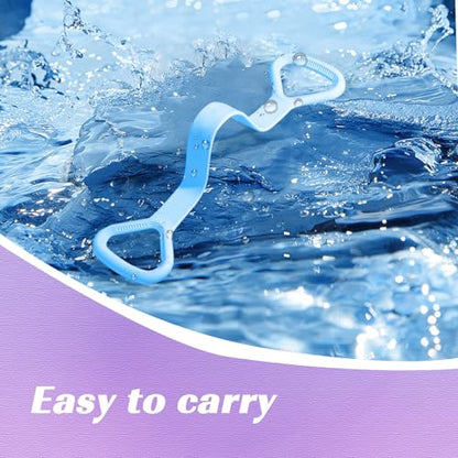 Resistance Bands, Figure 8 with Handles - color: Light Blue
