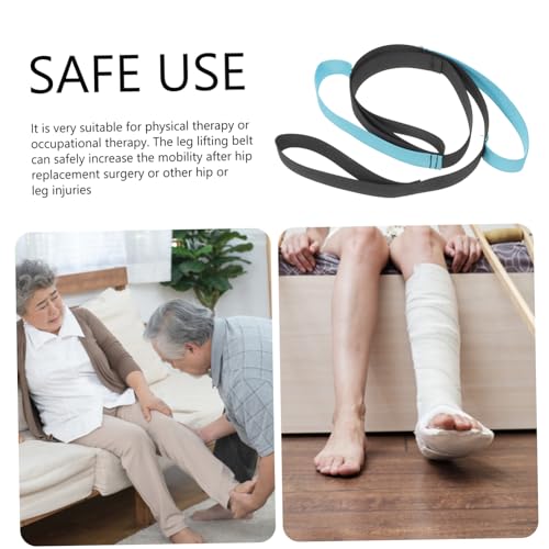 2pcs Leg Mobility Belt Thigh Straps for Workout Elder Leg Lifter Assist Belt Stretching Straps for Gym