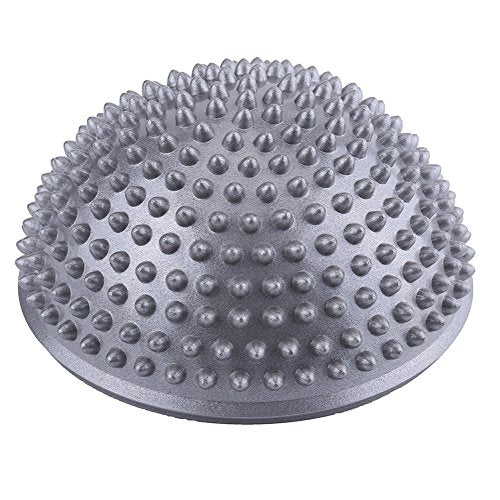 VGEBY Massage Semi Circle Ball, Foot Massage Half Ball Balance Exercise Pods Spiky Kit for Deep Tissue (Color : Silver)