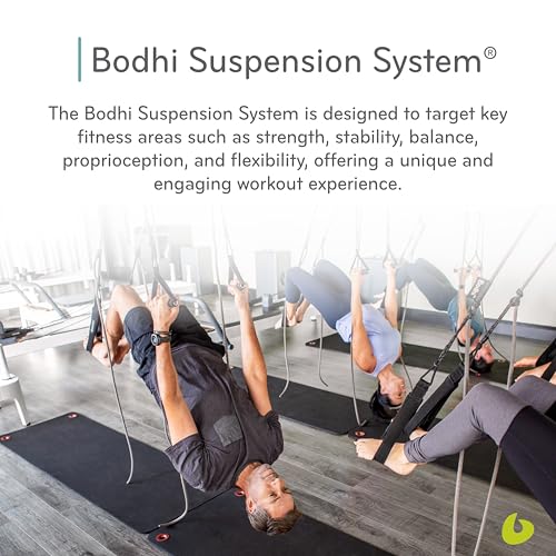 Balanced Body Bodhi Suspension System, Pilates Gym Equipment, Suspension Straps Exercise Equipment for Home Gym or Studio, Gray