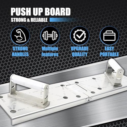 Push Up Board Full Metal Multi Functional Heavy Duty pushup board Pectoral Muscle Arm Exercise Professional Equipment Home Gym Equipment, Best Choice for Fitness Professionals Gift