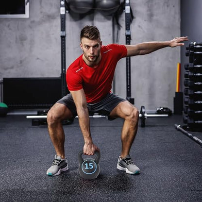 BalanceFrom Kettlebell Sets 30lbs, 45lbs, 50lbs, 75lbs 3 or 4 Piece Strength Training Kettlebells Weight Set, Multiple Sizes - style: 30 lbs Set