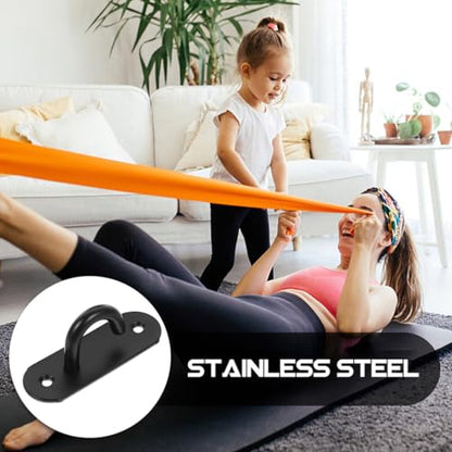 Yardwe 2pcs Resistance Band Wall Anchor Hook for Yoga Straps Easy to Install Heavy Duty and Compact Design for Home Gym and Outdoor Workouts