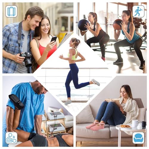 BKP Yoga Socks for Women,Pilates Socks Non Slip Grip Socks Suitable for Ballet,Plasticity,Dance,Home,Training