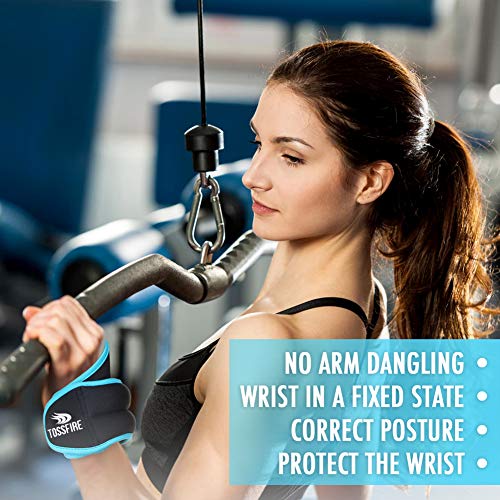 Comfecto Wrist Weights with Thumb Loops Lock, 1lb*2 2lbs*2 for Running, Strength Training, Walking, Exercises, Gym, Cardio, Men, Women