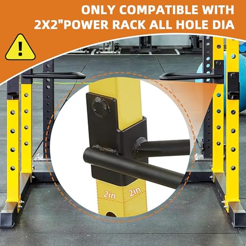 Fitvids Upgraded Adjustable Jammer Arms, Lever Arms, Monolift Attachments Rated 600 LB Per Arm, Fits Racks at All Post Sizes and Hole Sizes, Pair