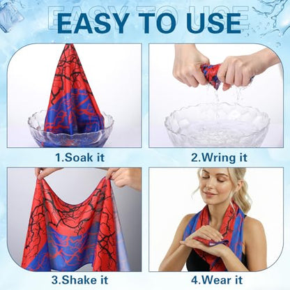 12 Pack sport Cooling Towels, 40"x12" Ice Breathable Soft Chilly Sweat Rag Microfiber Workout Rags Cooling Towels for Neck and Face for Gym Yoga Golf Sport Running Fitness Party Favors Team Gift