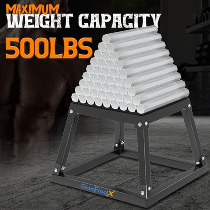 GanFindX 12/18/24" Metal Plyometric Jump Box, Heavy Duty Fitness Platform - size: 12"