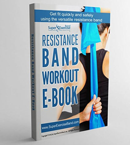 USA 14" x 3" Extra Long Latex Free Mini Loop Bands in 3, 5, 10 Pack Sets. 10 Strengths for Resistance Training, Stretching, Yoga, Toning. Plus an Exclusive iPhone App and E-Book. - color: n. Sky Blue MEDIUM+ Loop Band 5 Pack