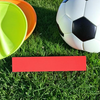 minkissy 12pcs Smooth Crimson Field Court Spot Markers for Soccer Football Tennis Court Line Marking Pads Anti-Slip Ground Markers for Sports Training and Agility Drills