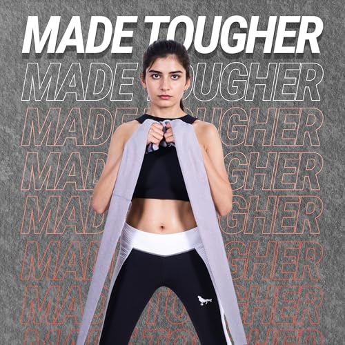 76 Inches Long Heavy Fabric Resistance Bands for Women and Men - Non-Slip, Durable Exercise Bands for Stretching, Yoga, Home Fitness - color: Gray 76" Long Belt