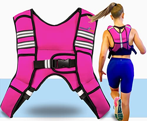 Weighted Vest for Men and Women 6Lb/8Lb/10Lb/12Lb/15Lb/20Lbs Adjustable Workout Vest for Strength Training, Running, Cardio, Rucking, Fitness & Cross Training